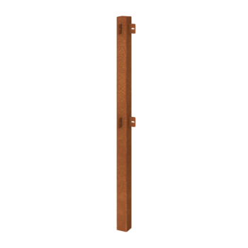 Gard decorativ de grădină din oțel corten stolp colț