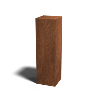 Soclu din oțel corten Ohio 30 x 30 x 100 cm