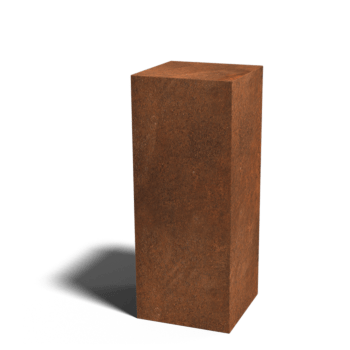 Soclu din oțel corten Ohio 40 x 40 x 100 cm