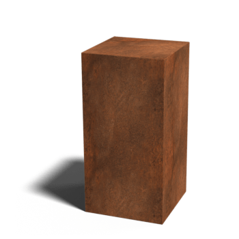 Soclu din oțel corten Ohio 40 x 40 x 80 cm
