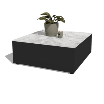 Măsuță de cafea din aluminiu Vittoria 80 x 80 x 30 cm