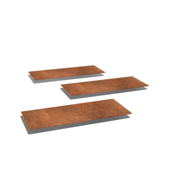 Piatră de cărare din oțel corten Dreptunghi 60 x 25 cm