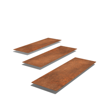 Piatră de cărare din oțel corten Rectangle 75 x 25 cm