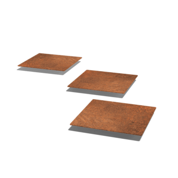 Piatră de cărare din oțel corten Pătrat 30 x 30 cm