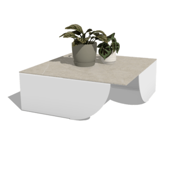 Măsuță de cafea din aluminiu Savuto 80 x 80 x 30 cm