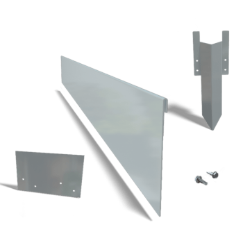 Separator de gazon din oțel galvanizat formă aplatizată 13 cm set complet pe 15 metri