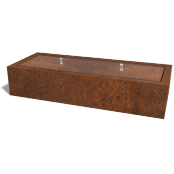 Fântână din oțel corten 200 x 80 x 40 cm