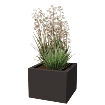 Jardinieră din oțel - Pătrat - 40 x 40 cm