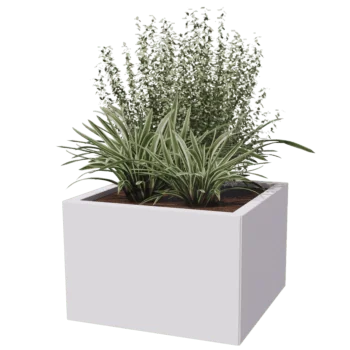 Jardinieră din oțel - Pătrat - 60 x 60 cm