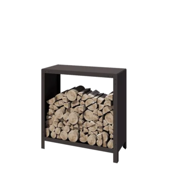 Suport pentru lemne din oțel - Indiana - 100 x 40 x 100 cm - RAL7016 mat (gri antracit)