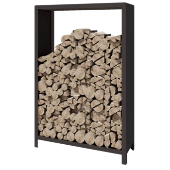 Suport pentru lemne din oțel - Indiana - 120 x 40 x 180 cm - RAL7016 mat (gri antracit)