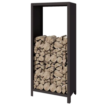 Suport pentru lemne din oțel - Indiana - 80 x 40 x 180 cm - RAL7016 mat (gri antracit)