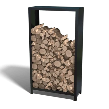 Suport pentru lemne din oțel - Indiana - 100 x 40 x 180 cm