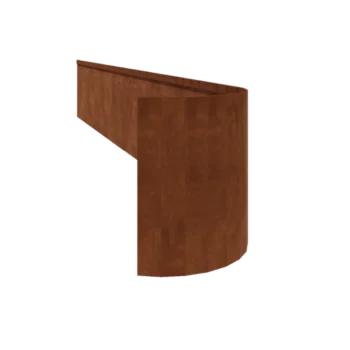 Separator de gazon din oțel corten - Aplatizat FLEX - Înălțime 45 cm - 150 cm