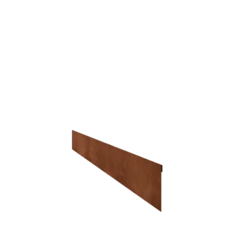 Separator de gazon din oțel corten - Aplatizat - Înălțime 13 cm - 150 cm