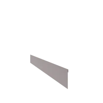 Separator de gazon din oțel galvanizat - Aplatizat - Înălțime 13 cm - 240 cm