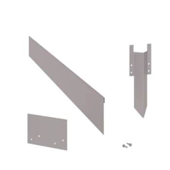 Separator de gazon din oțel galvanizat - Aplatizat - Înălțime 13 cm - Set complet 15 metri