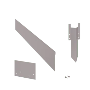 Separator de gazon din oțel galvanizat - Aplatizat - Înălțime 13 cm - Set complet 24 metri