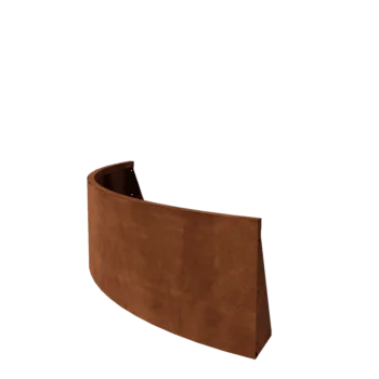 Zid de sprijin din oțel corten - Curbă exterioară - 150 x 150 x 50 cm