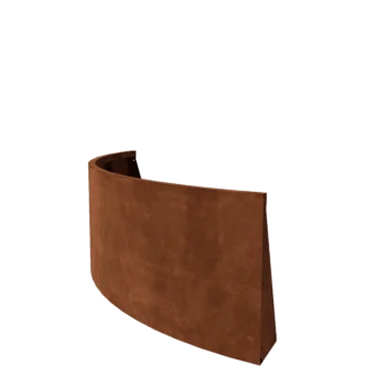 Zid de sprijin din oțel corten - Curbă exterioară - 150 x 150 x 60 cm
