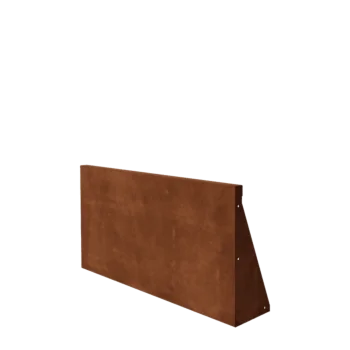 Zid de sprijin din oțel corten - Drept - 100 x 50 cm