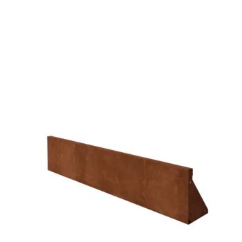 Zid de sprijin din oțel corten - Drept - 150 x 30 cm