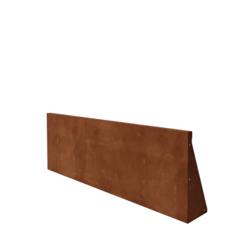 Zid de sprijin din oțel corten - Drept - 150 x 50 cm