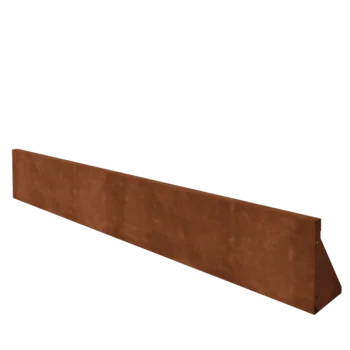 Zid de sprijin din oțel corten - Drept - 200 x 30 cm