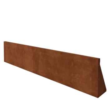 Zid de sprijin din oțel corten - Drept - 200 x 40 cm