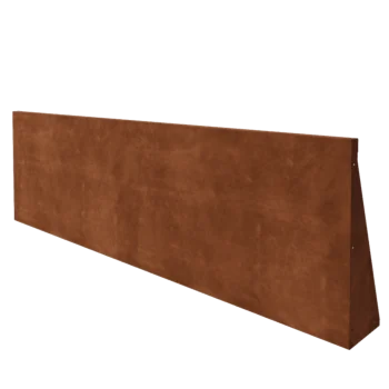 Zid de sprijin din oțel corten - Drept - 200 x 60 cm