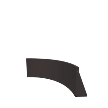 Zid de sprijin din oțel - Curbă exterioară - 100 x 100 x 50 cm - Altă culoare RAL