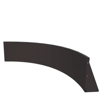 Zid de sprijin din oțel - Curbă exterioară - 150 x 150 x 50 cm - Altă culoare RAL