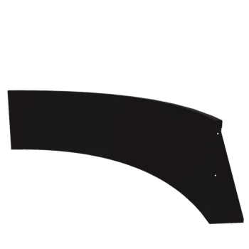 Zid de sprijin din oțel - Curbă interioară - 150 x 150 x 60 cm - RAL9005 mat (negru)