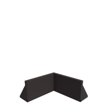 Zid de sprijin din oțel - Colț interior - 50 x 50 x 30 cm - RAL7016 mat (gri antracit)