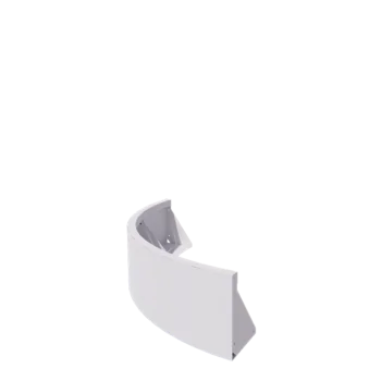 Zid de sprijin din oțel - Curbă exterioară - 100 x 100 x 30 cm - RAL9010 mat (alb)