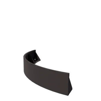 Zid de sprijin din oțel - Curbă exterioară - 150 x 150 x 30 cm - Altă culoare RAL