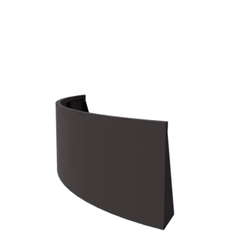 Zid de sprijin din oțel - Curbă exterioară - 150 x 150 x 60 cm - RAL7016 mat (gri antracit)