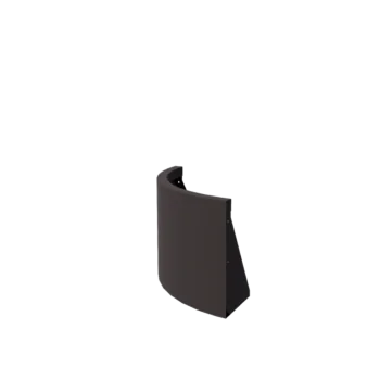 Zid de sprijin din oțel - Curbă exterioară - 50 x 50 x 40 cm - RAL7016 mat (gri antracit)