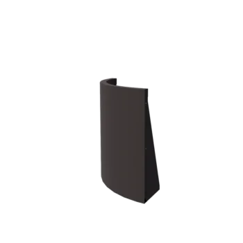 Zid de sprijin din oțel - Curbă exterioară - 50 x 50 x 60 cm - Altă culoare RAL