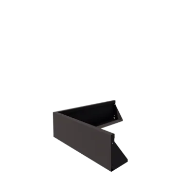 Zid de sprijin din oțel - Colț exterior - 100 x 100 x 30 cm - Altă culoare RAL