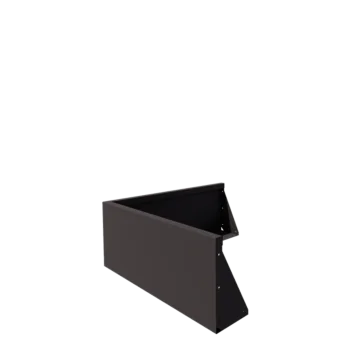 Zid de sprijin din oțel - Colț exterior - 100 x 100 x 40 cm - Altă culoare RAL