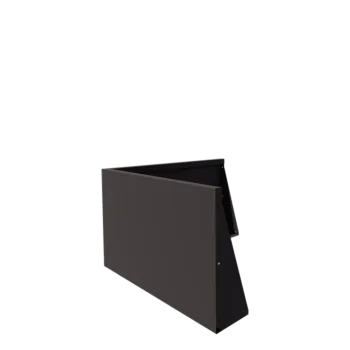 Zid de sprijin din oțel - Colț exterior - 100 x 100 x 60 cm - Altă culoare RAL