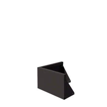 Zid de sprijin din oțel - Colț exterior - 50 x 50 x 30 cm - Altă culoare RAL