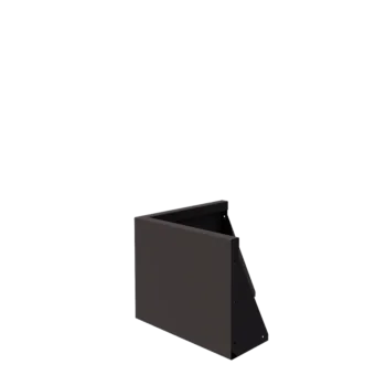 Zid de sprijin din oțel - Colț exterior - 50 x 50 x 40 cm - Altă culoare RAL