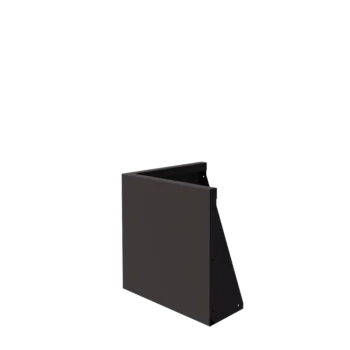 Zid de sprijin din oțel - Colț exterior - 50 x 50 x 50 cm - RAL7016 mat (gri antracit)