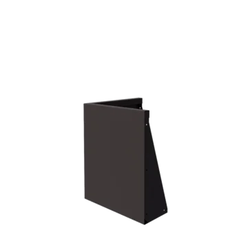 Zid de sprijin din oțel - Colț exterior - 50 x 50 x 60 cm - RAL7016 mat (gri antracit)