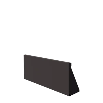 Zid de sprijin din oțel - Drept - 100 x 40 cm - RAL7016 mat (gri antracit)