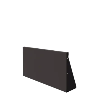 Zid de sprijin din oțel - Drept - 100 x 50 cm - RAL7016 mat (gri antracit)
