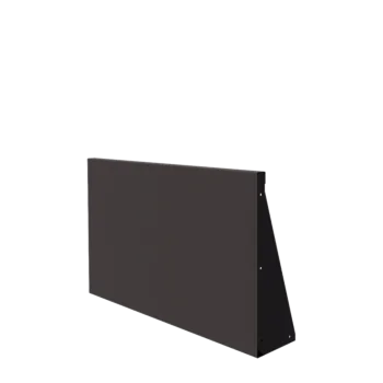 Zid de sprijin din oțel - Drept - 100 x 60 cm - RAL7016 mat (gri antracit)