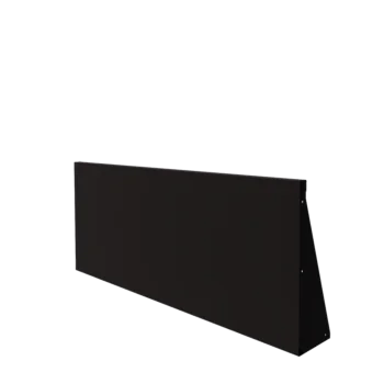 Zid de sprijin din oțel - Drept - 150 x 60 cm - RAL9005 mat (negru)